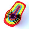 Multi-Color Measuring Cups and Spoons Set, Plastic