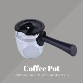 Replacement Espresso Pot, Borosilicate Glass with Cover for Espresso Machines