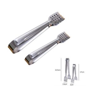 Set of 2, Bread Tongs in Stainless Steel