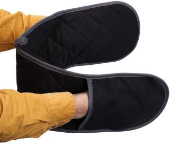 Quilted, Double Oven Mitt-30x7 inches, Cotton Stripe, Machine Washable and Heat Resistant