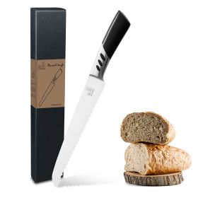 CHUSHIJI-Bread Knife, Razor-Sharp Serrated Bread Knife, 12 Inch