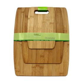 Oceanstar, 3-Piece Bamboo Cutting Board Set