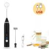 Milk Frother, Electric Egg Beater, USB Rechargeable Mixer for Coffee Drink, Portable