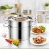 Home Delicacies, 2-Tier 304 Stainless Steel Steaming Set with Lid