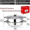 Stainless Steel, Stack and Steam, Pot Set with Lid. 2 Tier Steamer Pot