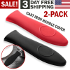 Potholder, Cast Iron Skillet Handle Cover, Silicone Hot Handle Holder, Pot Sleeve-2 Pack