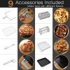 13.7 Quart(13L) Air Frier with Touch Screen and 8 Presets