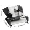 Meat Slicer, Electric Deli Meat Slicer with Removable 7.5'' Serrated & Stainless Steel Blade