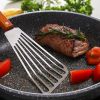 1pc Stainless Steel Spatula with Wood Handle