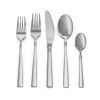 MegaChef Cravat-20 Piece Flatware Utensil Set;  Stainless Steel Silverware, Service for 4 in Silver