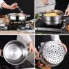 Stainless Steel, Stack and Steam, Pot Set with Lid. 2 Tier Steamer Pot