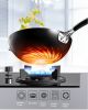 ASD- Cast Iron, Uncoated Wok, Wear-Resistant And Scratch-Resistant, Universal for Induction Cooker and Gas;  32cm