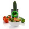 One-Touch Control, 4 In 1, Stainless Steel, Electric Salad Maker W/Attachments