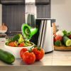 One-Touch Control, 4 In 1, Stainless Steel, Electric Salad Maker W/Attachments