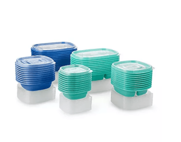 Rubbermaid, 100-Piece TakeAlongs Meal Prep, Food Storage Containers Set (Assorted Colors)