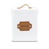 MegaChef-Kitchen Food Storage and Organization 5 Piece Canister Set in White