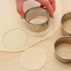 3pcs/Set; 2.36in/2.76in/3.15in; Stainless Steel Circle Mold & Hand Press Set