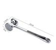 Zinc Alloy, Meat Tenderizer-Double Sided with Non-Slip Handle