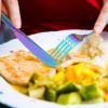 4Pc, Silverware Set, Anodized Stainless Steel Set with Fork, Knife and Tea Spoon