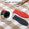 Potholder, Cast Iron Skillet Handle Cover, Silicone Hot Handle Holder, Pot Sleeve-2 Pack