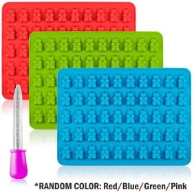 Gummy Bear Silicone Mold, Candy Making Molds, 3 Pack