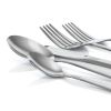 MegaChef Cravat-20 Piece Flatware Utensil Set;  Stainless Steel Silverware, Service for 4 in Silver
