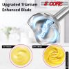 Hand Held Blender Stick, 500 WATT Immersion, 2 Speed Turbo Mixer with 2 Titanium Blades HB 1510