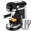 20 Bar Espresso Machine, 1350W, High Performance, 1.4 L detachable transparent water tank