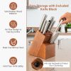 16-Piece, Stainless Steel Kitchen Knife Set with Sharpener