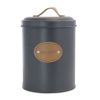 MegaChef-Kitchen Food Storage and Organization, 5 Piece Canister Set in Grey