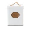MegaChef-Kitchen Food Storage and Organization 5 Piece Canister Set in White