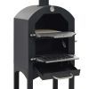 Charcoal Fire, Outdoor Pizza Oven with Fireclay Stone