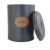 MegaChef-Kitchen Food Storage and Organization, 5 Piece Canister Set in Grey