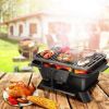 Heavy Duty Cast Iron Tabletop BBQ Grill/Stove for Camping or Picnic