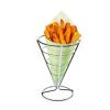 French Fries Stand with Sauce Dish - Cone Snack Display Stand - Chicken Nuggets Fried Foods Display Rack