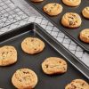 Cookie Sheets, Non-stick Baking Sheet Set With Non-stick Jelly Roll Pan;  Rack;  Cookie Scoop;  Spatula