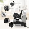 Meat Slicer, Electric Deli Meat Slicer with Removable 7.5'' Serrated & Stainless Steel Blade