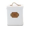 MegaChef-Kitchen Food Storage and Organization 5 Piece Canister Set in White