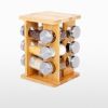 Round Revolving Seasoning Rack with 12 Jars, Countertop Spice Rack. Kitchen Organizer