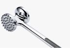 Zinc Alloy, Meat Tenderizer-Double Sided with Non-Slip Handle