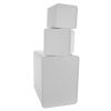MegaChef-Kitchen Food Storage and Organization 5 Piece Canister Set in White