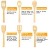 6 pcs-Bamboo Cooking Utensils