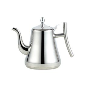 Premium Stainless Steel Gooseneck Tea Kettle (Color: Silver, size: 1.5L)