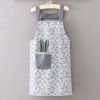 1pc Polyester & Cotton Apron, Cute Rabbit Ears Apron, Adjustable Strap And Large Pockets Apron, Kitchen Cooking Baking Bib Apron, Chef Apron