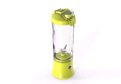 Dual-purpose Blender/Juicing Cup Juice Cup Small Portable Blender/Juicer Electric Mini Juicer USB Rechargeable Blender (Color: Yellow)
