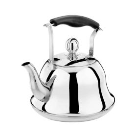 2L, Stainless Steel Whistling Tea Kettle, Tea Pot (Color: Light)
