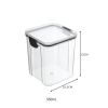 1pc 15.5oz or 23.6oz or 32.1oz Food Storage Container With Lid; Clear Plastic Kitchen And Pantry Organization Canisters