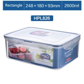 Microwaveable Plastic Food Storage, Bento Box (model: HPL826-2600ML)