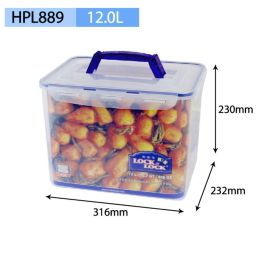 Microwaveable Plastic Food Storage, Bento Box (model: HPL889-12L)