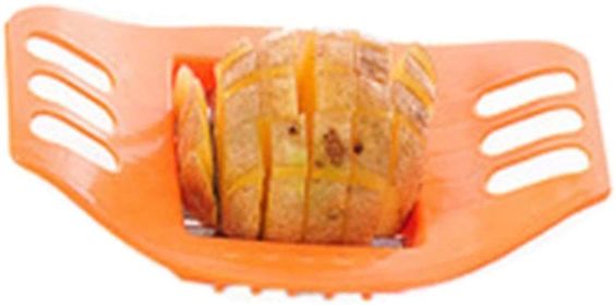 Stainless Steel French Fry Cutter (Color: orange cutter)